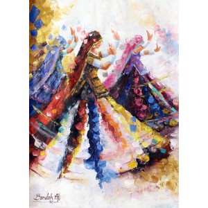 Bandah Ali, 24 x 18 Inch, Acrylic on Canvas, Figurative-Painting, AC-BNA-089